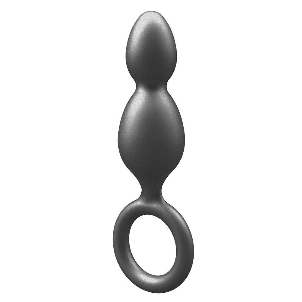 Vibrators, Sex Toy Kits and Sex Toys at Cloud9Adults - ToyJoy Buttocks The Plugger 2 Balls Metallic Silicone Plug - Buy Sex Toys Online