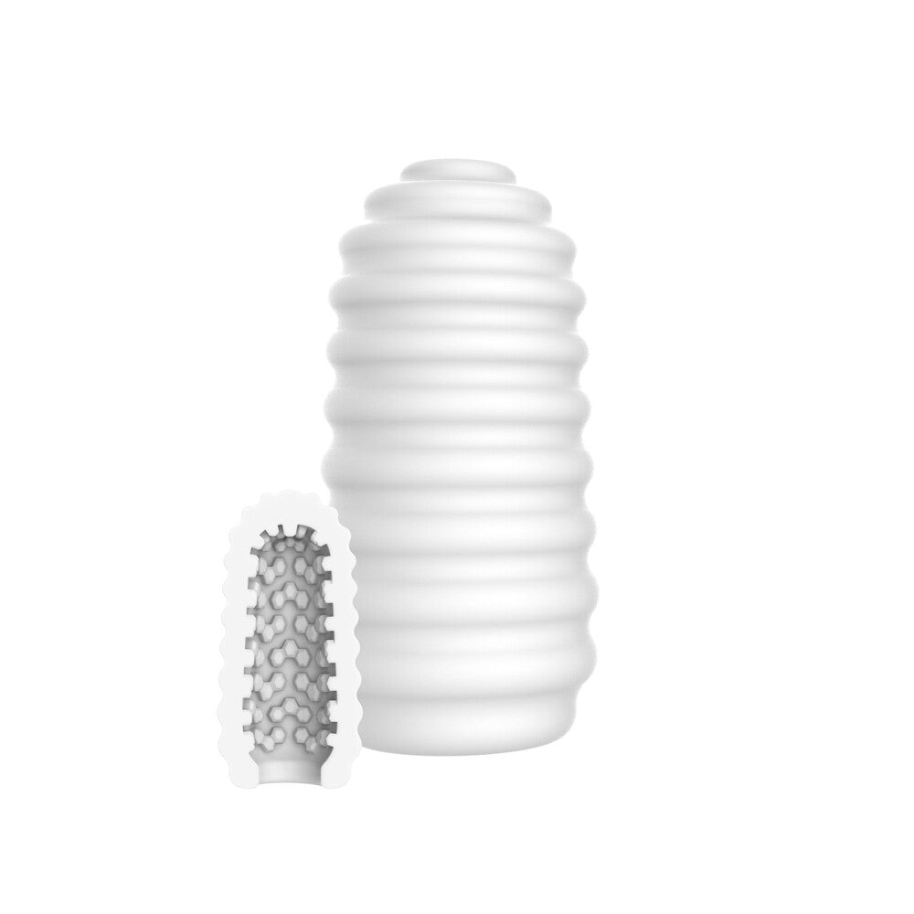 Vibrators, Sex Toy Kits and Sex Toys at Cloud9Adults - ToyJoy Hero Medium Masturbator Ribs - Buy Sex Toys Online
