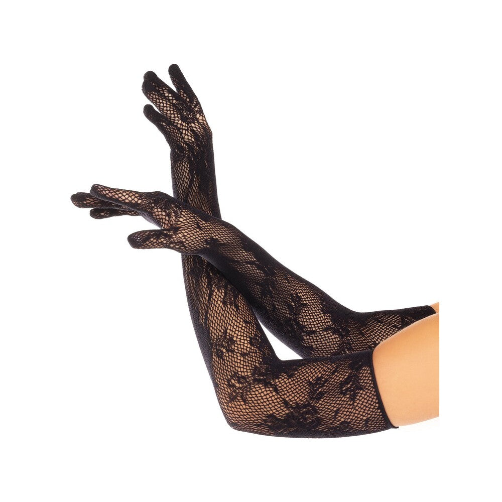 Vibrators, Sex Toy Kits and Sex Toys at Cloud9Adults - Leg Avenue Opera Floral Gloves Black - Buy Sex Toys Online