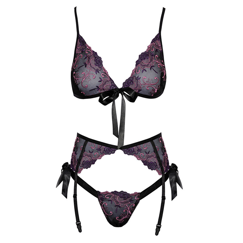 Vibrators, Sex Toy Kits and Sex Toys at Cloud9Adults - Kissable Embroidered Floral Bra Set - Buy Sex Toys Online