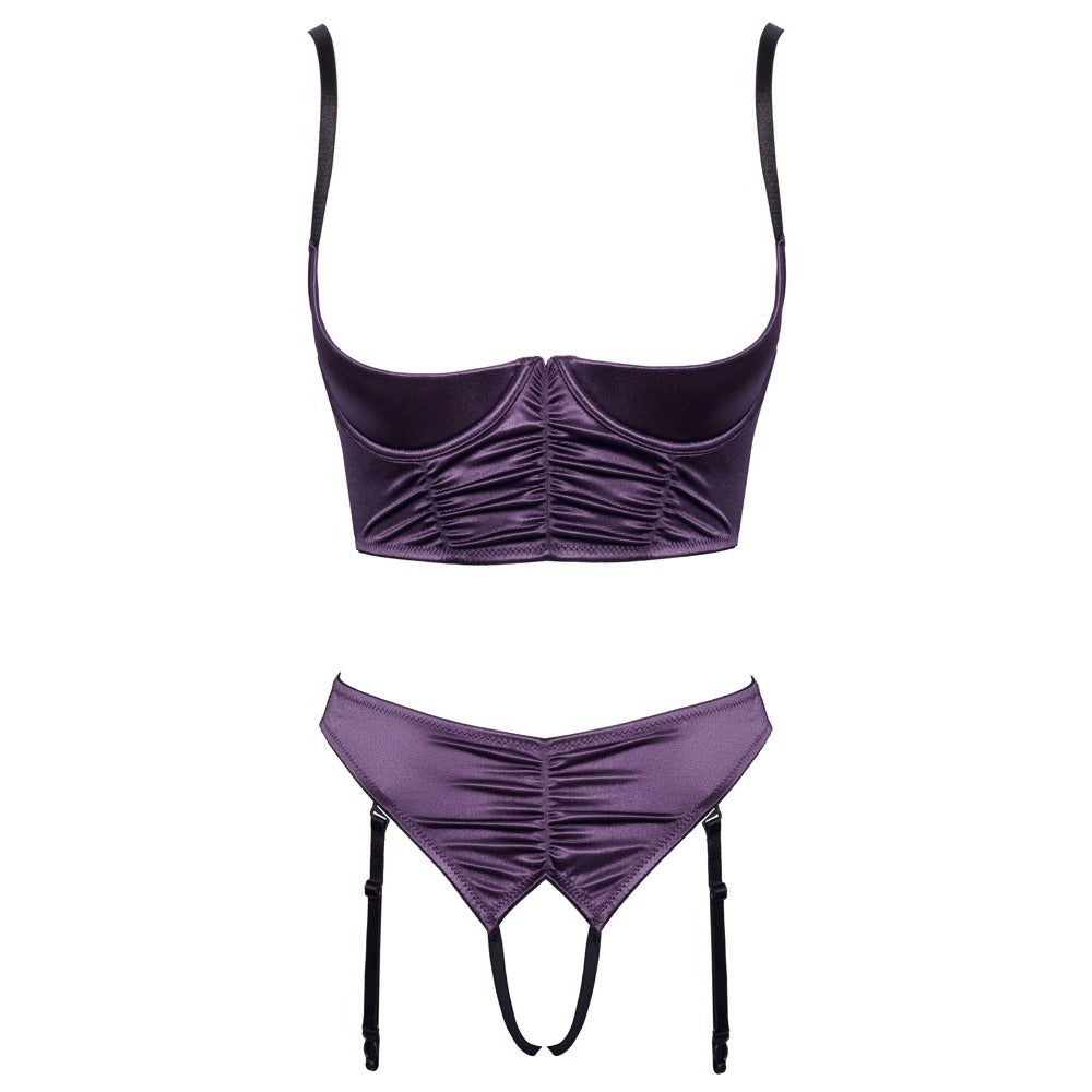 Vibrators, Sex Toy Kits and Sex Toys at Cloud9Adults - Cottelli Satin Quarter Cup Bra Set - Buy Sex Toys Online