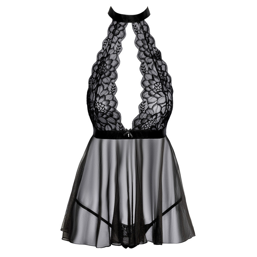 Vibrators, Sex Toy Kits and Sex Toys at Cloud9Adults - Kissable Halterneck Flared Babydoll - Buy Sex Toys Online