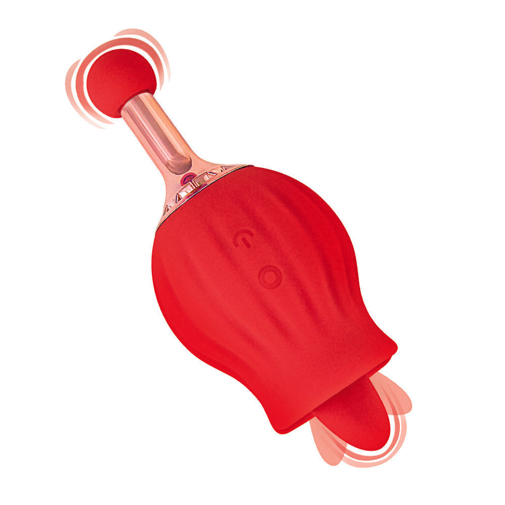 Vibrators, Sex Toy Kits and Sex Toys at Cloud9Adults - ClitTastic Rose Bud Dual Massager Rechargeable - Buy Sex Toys Online