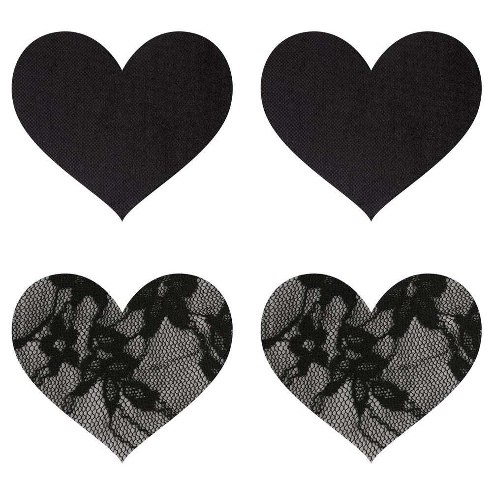 Vibrators, Sex Toy Kits and Sex Toys at Cloud9Adults - Peekaboo Pasties Satin and Lace Hearts - Buy Sex Toys Online