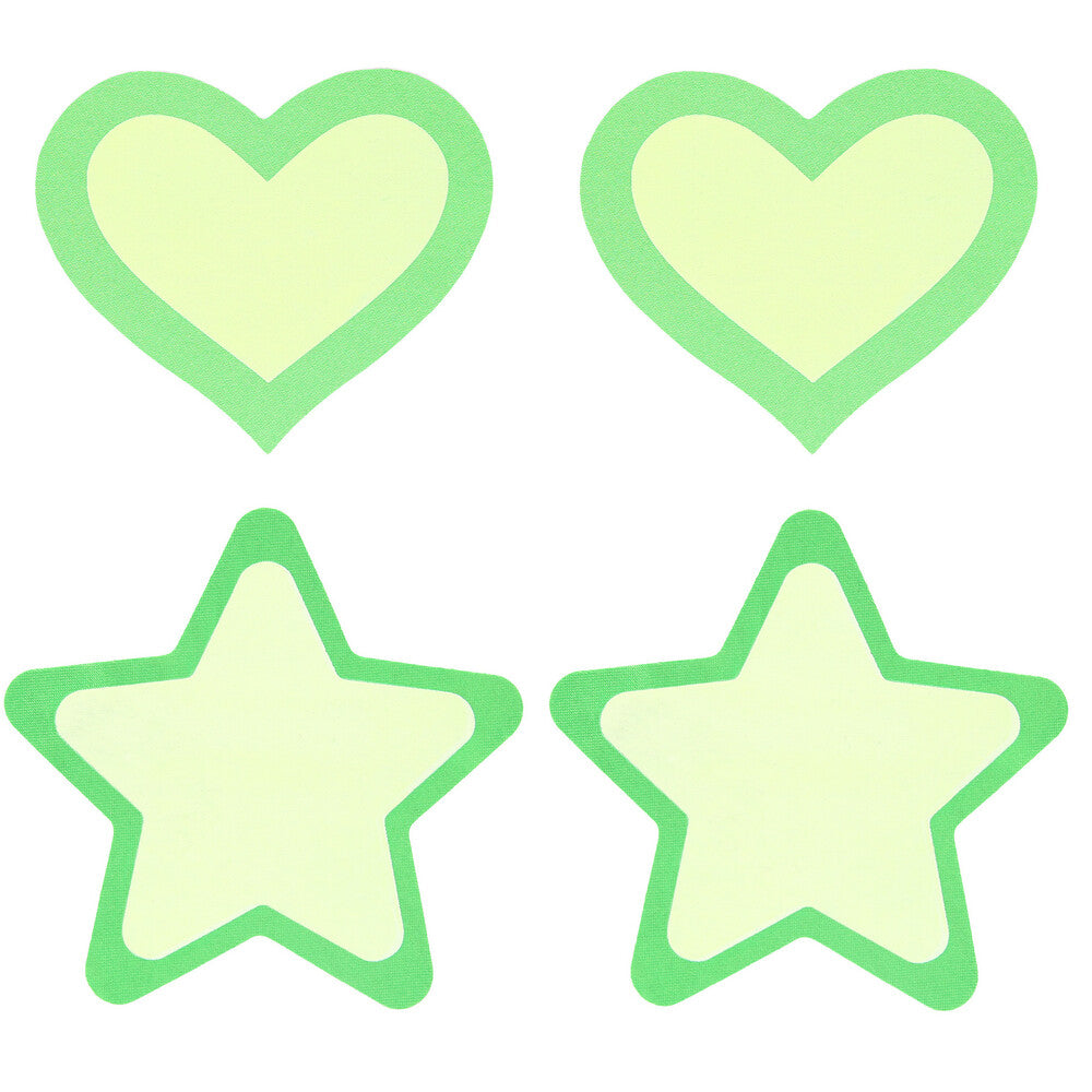Vibrators, Sex Toy Kits and Sex Toys at Cloud9Adults - Peekaboo Pasties Glow In the Dark - Buy Sex Toys Online