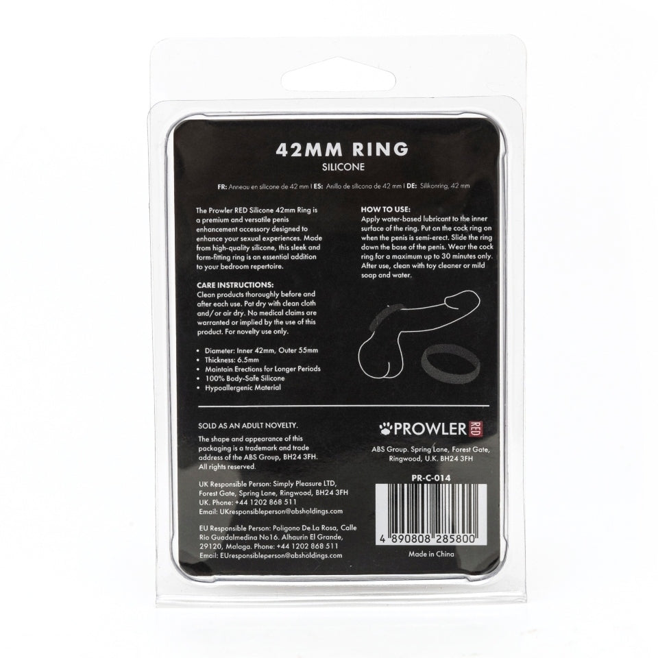 Vibrators, Sex Toy Kits and Sex Toys at Cloud9Adults - Prowler Red Silicone 42mm Ring - Buy Sex Toys Online