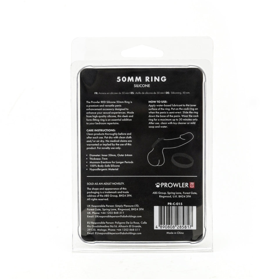 Vibrators, Sex Toy Kits and Sex Toys at Cloud9Adults - Prowler Red Silicone 50mm Ring - Buy Sex Toys Online