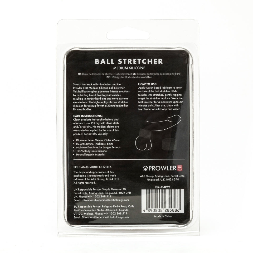 Vibrators, Sex Toy Kits and Sex Toys at Cloud9Adults - Prowler Red Medium Silicone Ball Stretcher - Buy Sex Toys Online