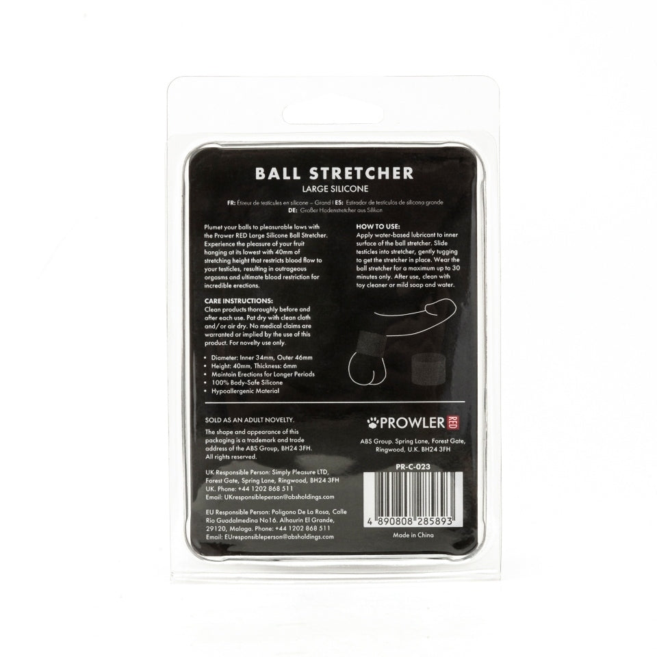 Vibrators, Sex Toy Kits and Sex Toys at Cloud9Adults - Prowler Red Large Silicone Ball Stretcher - Buy Sex Toys Online
