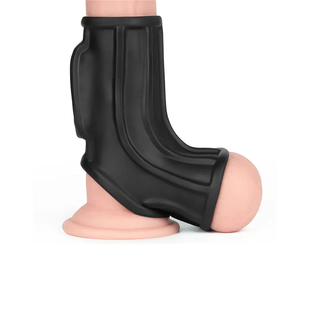 Vibrators, Sex Toy Kits and Sex Toys at Cloud9Adults - Lovetoy Ridge Vibrating Penis Scrotum Sleeve - Buy Sex Toys Online