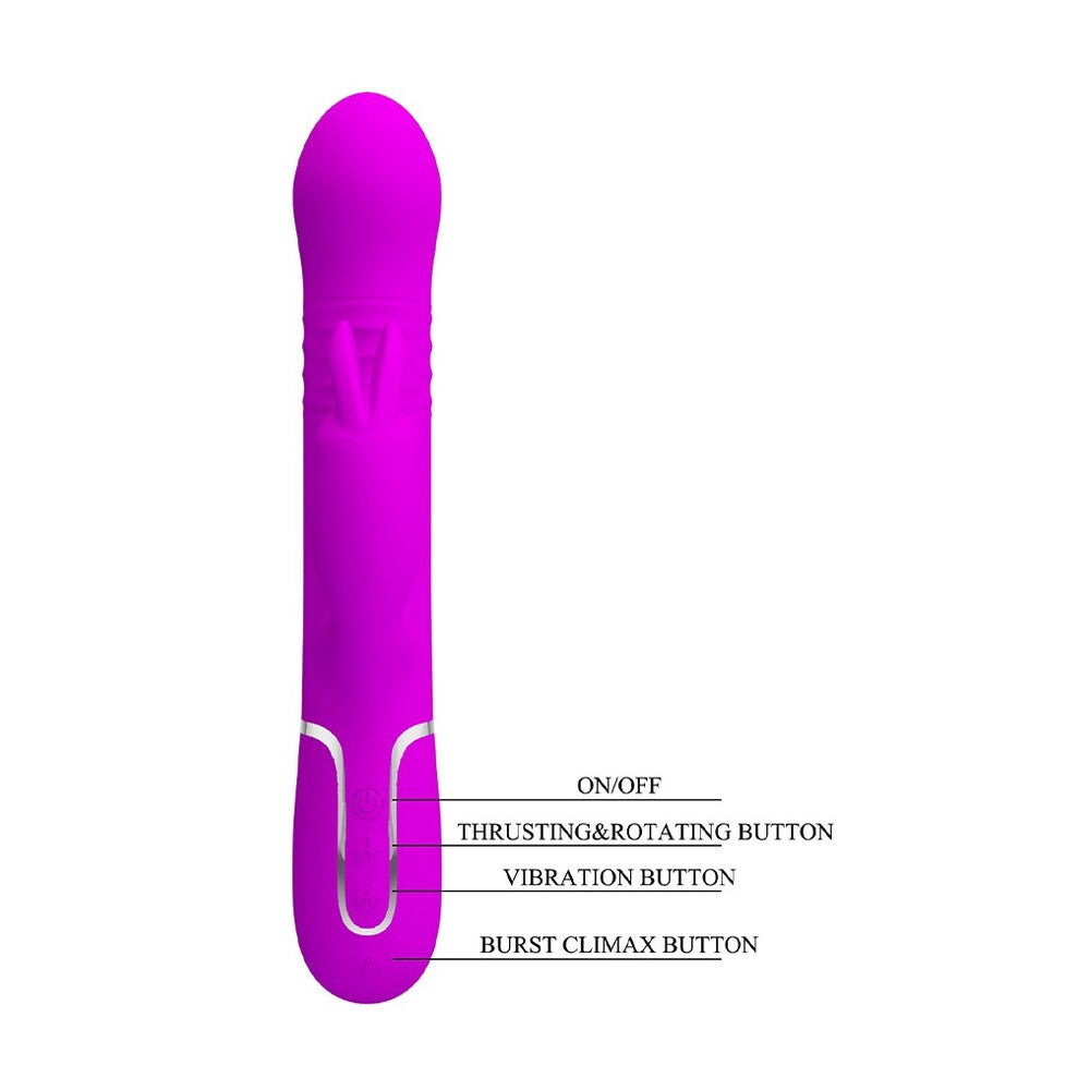 Vibrators, Sex Toy Kits and Sex Toys at Cloud9Adults - Pretty Love Coale Rechargeable Rabbit Vibrator - Buy Sex Toys Online