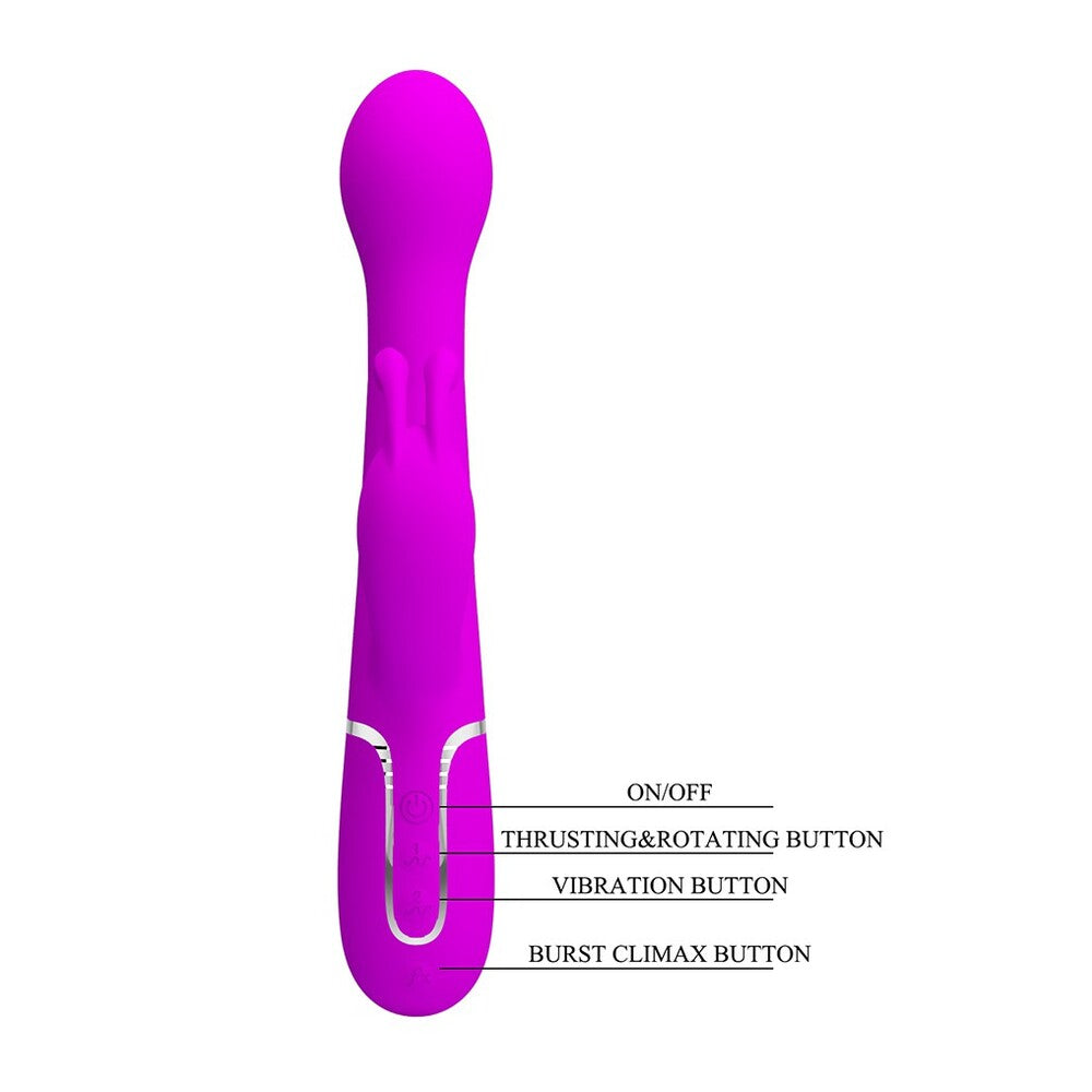 Vibrators, Sex Toy Kits and Sex Toys at Cloud9Adults - Pretty Love Dejon Rechargeable Rabbit Vibrator - Buy Sex Toys Online