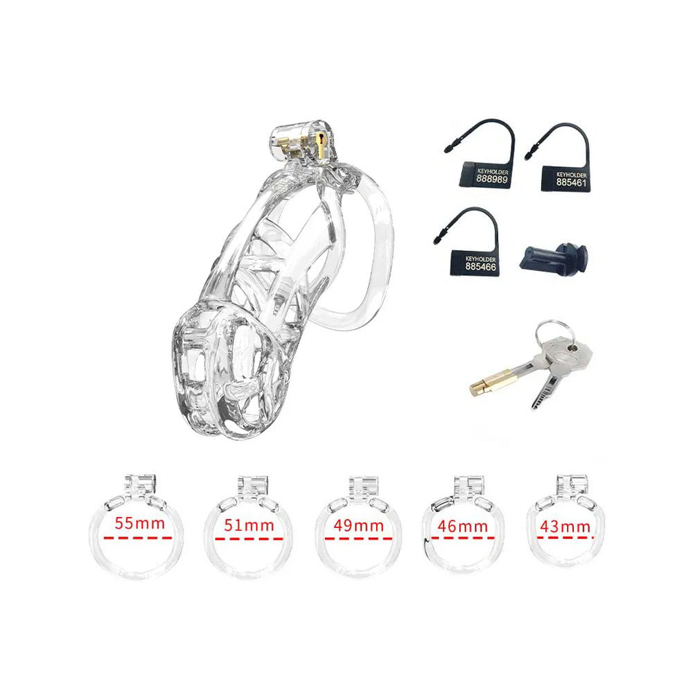 Vibrators, Sex Toy Kits and Sex Toys at Cloud9Adults - Rimba PCage PC11 Large Transparent - Buy Sex Toys Online
