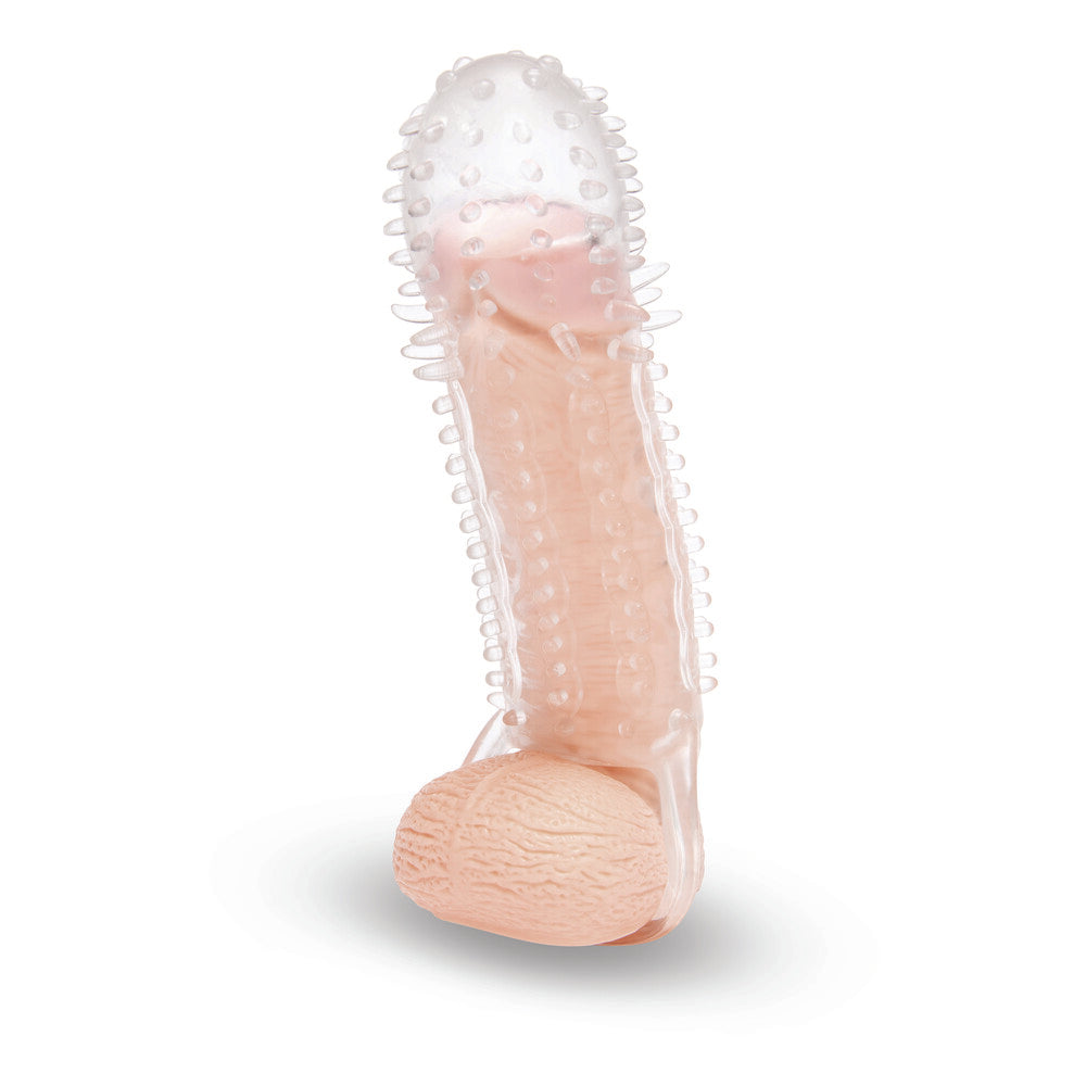 Vibrators, Sex Toy Kits and Sex Toys at Cloud9Adults - Size Up Clear Textured 1.5 Inch Extender - Buy Sex Toys Online