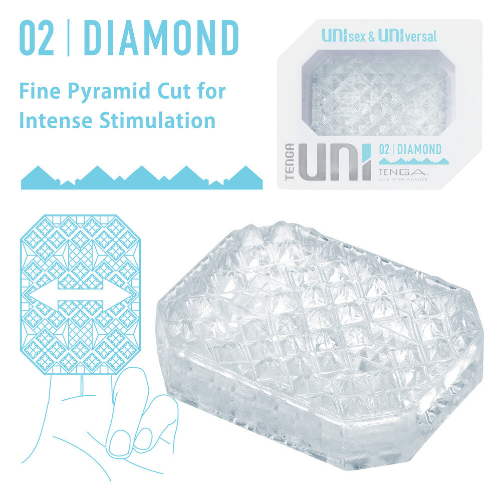 Vibrators, Sex Toy Kits and Sex Toys at Cloud9Adults - Tenga UNI Diamond Sleeve Masturbator - Buy Sex Toys Online