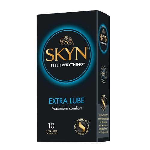 Vibrators, Sex Toy Kits and Sex Toys at Cloud9Adults - Mates SKYN Extra Lubricated Non Latex Condoms 10 Pack - Buy Sex Toys Online