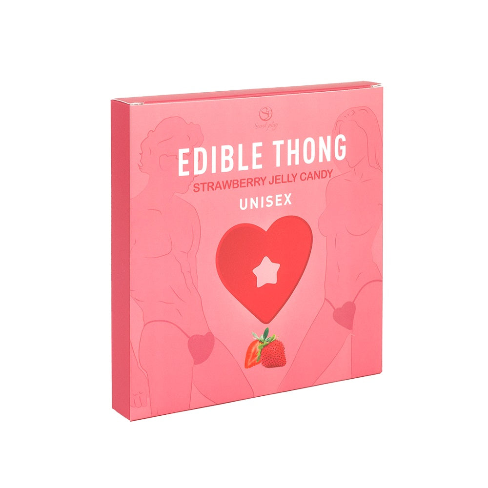 Vibrators, Sex Toy Kits and Sex Toys at Cloud9Adults - Edible Jelly Thong Strawberry Flavour - Buy Sex Toys Online