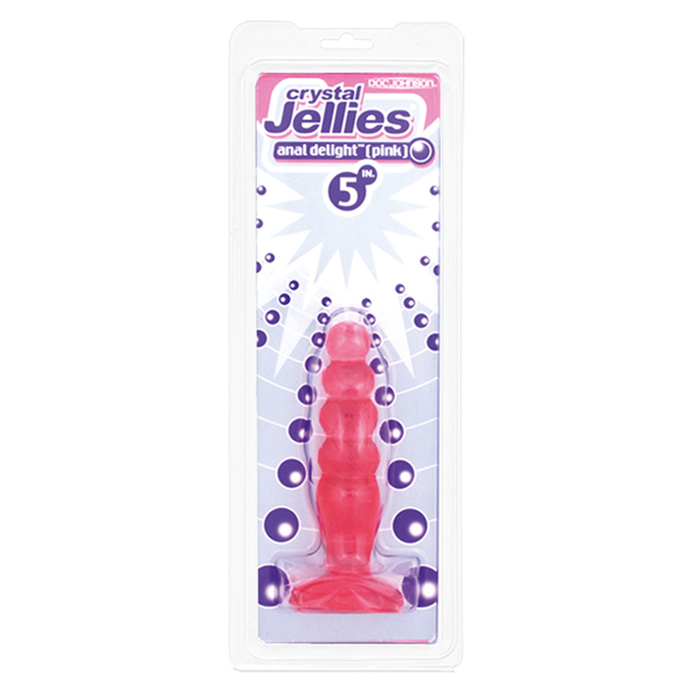 Vibrators, Sex Toy Kits and Sex Toys at Cloud9Adults - Crystal Jellies Anal Delight Butt Plug Pink - Buy Sex Toys Online