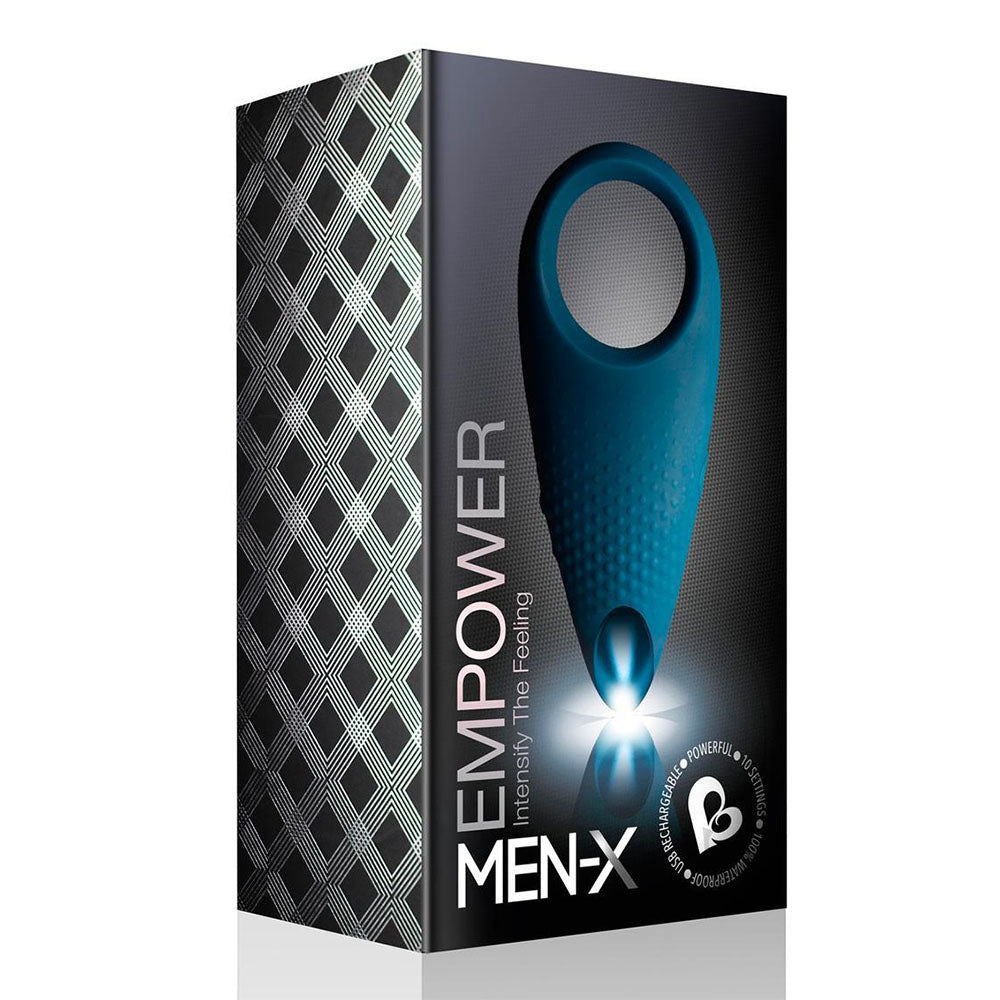 Vibrators, Sex Toy Kits and Sex Toys at Cloud9Adults - Rocks Off Empower MenX Cockring Blue - Buy Sex Toys Online