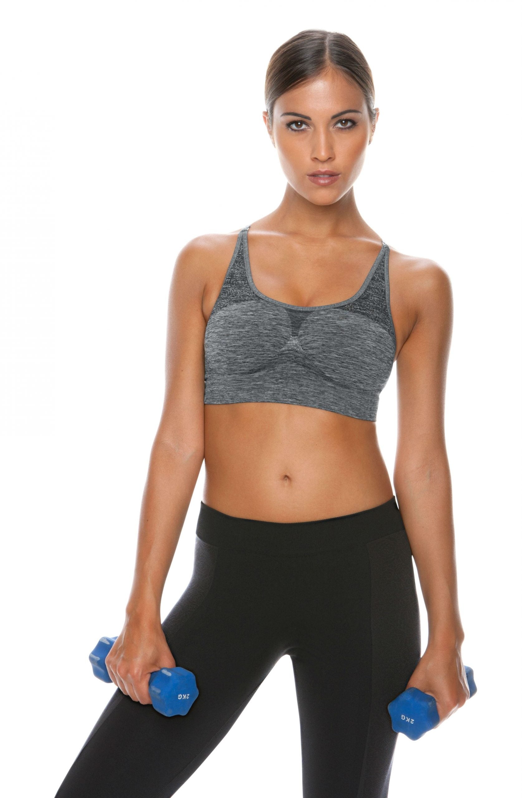 Vibrators, Sex Toy Kits and Sex Toys at Cloud9Adults - Control Body 110706 Sports Bra Melange/Grey - Buy Sex Toys Online