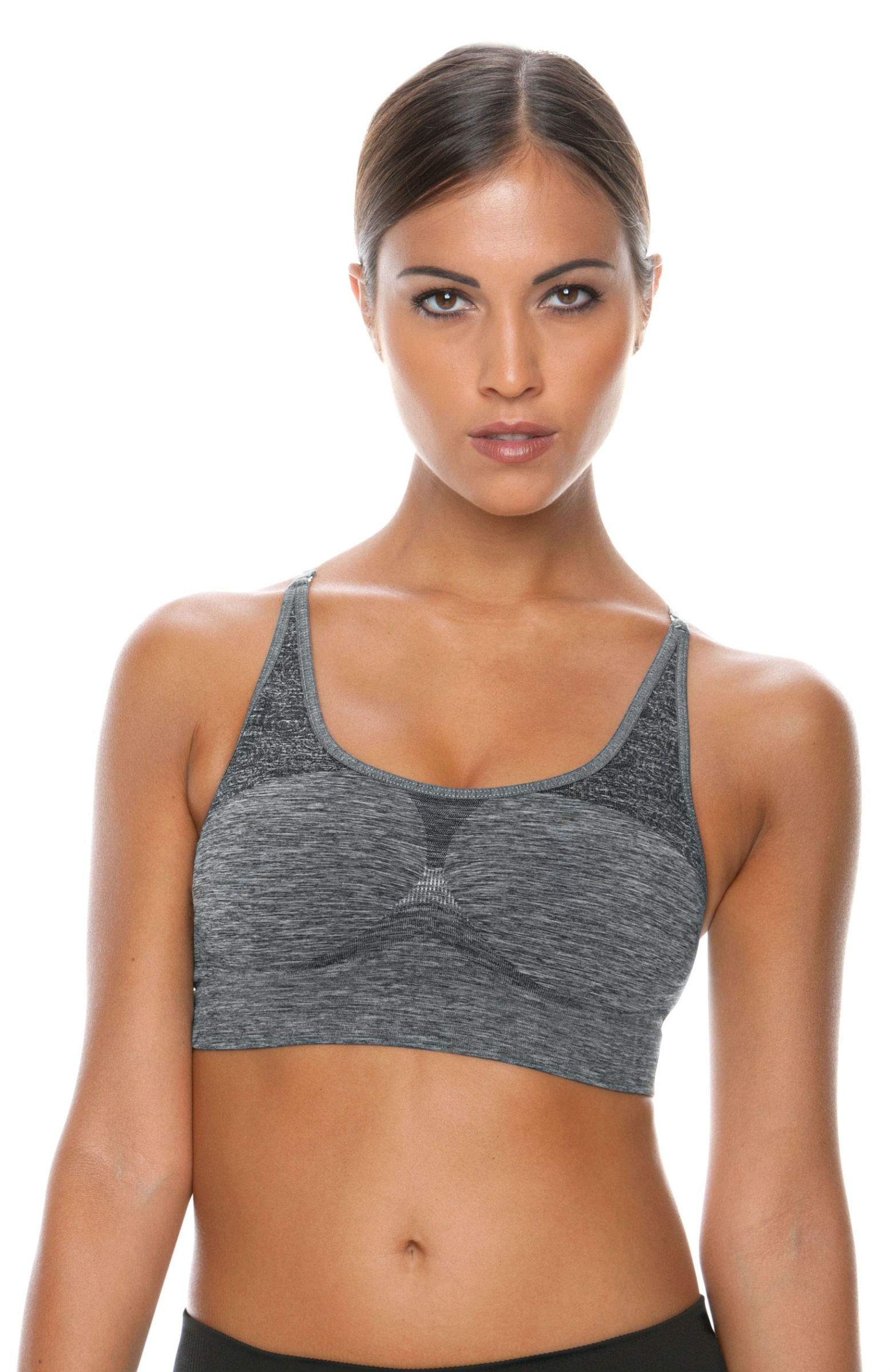 Vibrators, Sex Toy Kits and Sex Toys at Cloud9Adults - Control Body 110706 Sports Bra Melange/Grey - Buy Sex Toys Online