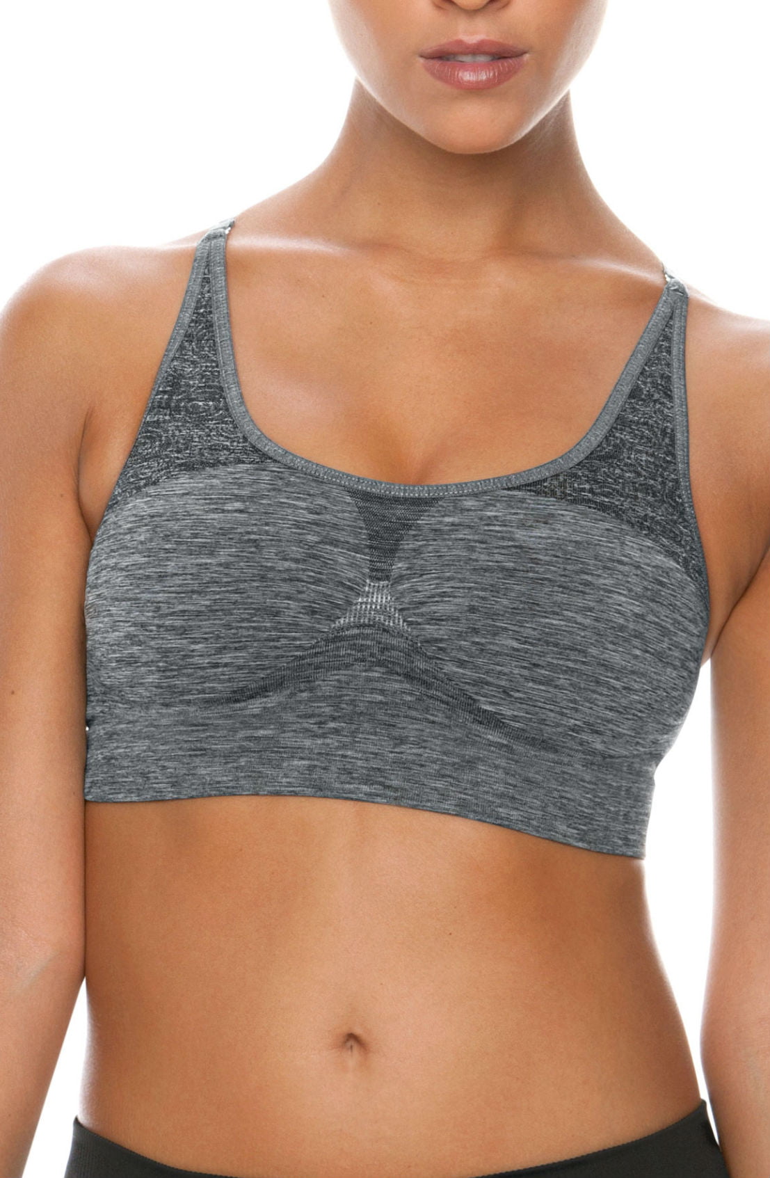 Vibrators, Sex Toy Kits and Sex Toys at Cloud9Adults - Control Body 110706 Sports Bra Melange/Grey - Buy Sex Toys Online