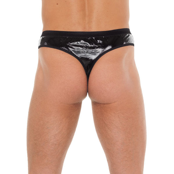 Vibrators, Sex Toy Kits and Sex Toys at Cloud9Adults - Mens Black GString With PVC Pouch - Buy Sex Toys Online