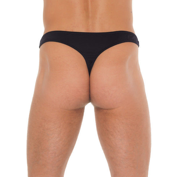 Vibrators, Sex Toy Kits and Sex Toys at Cloud9Adults - Mens Black GString With A Net Pouch - Buy Sex Toys Online