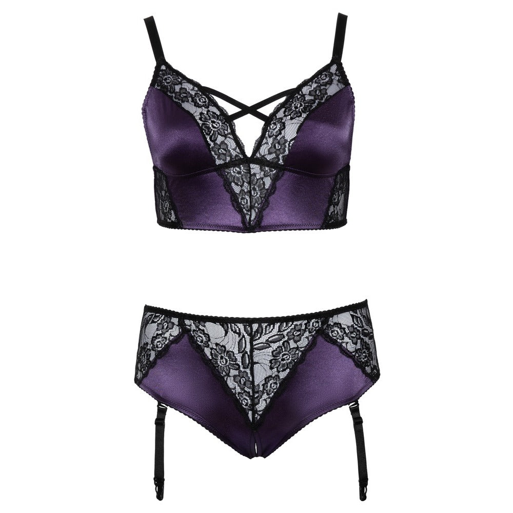 Vibrators, Sex Toy Kits and Sex Toys at Cloud9Adults - Cottelli Curves Bralette Suspender Set - Buy Sex Toys Online