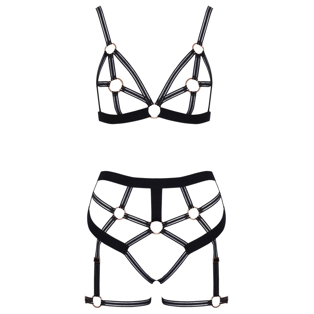Vibrators, Sex Toy Kits and Sex Toys at Cloud9Adults - Bondage Strappy Bra Set - Buy Sex Toys Online
