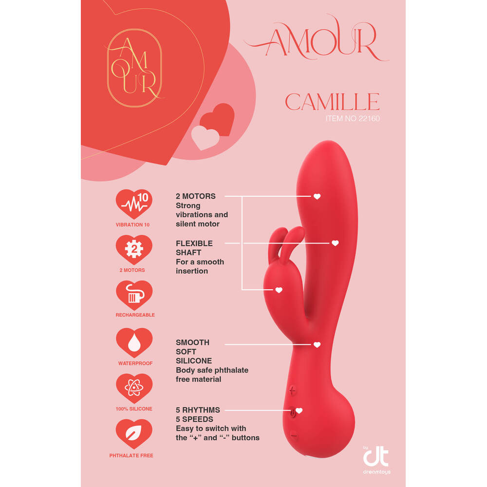 Vibrators, Sex Toy Kits and Sex Toys at Cloud9Adults - Amour Rabbit Vibe Camille - Buy Sex Toys Online