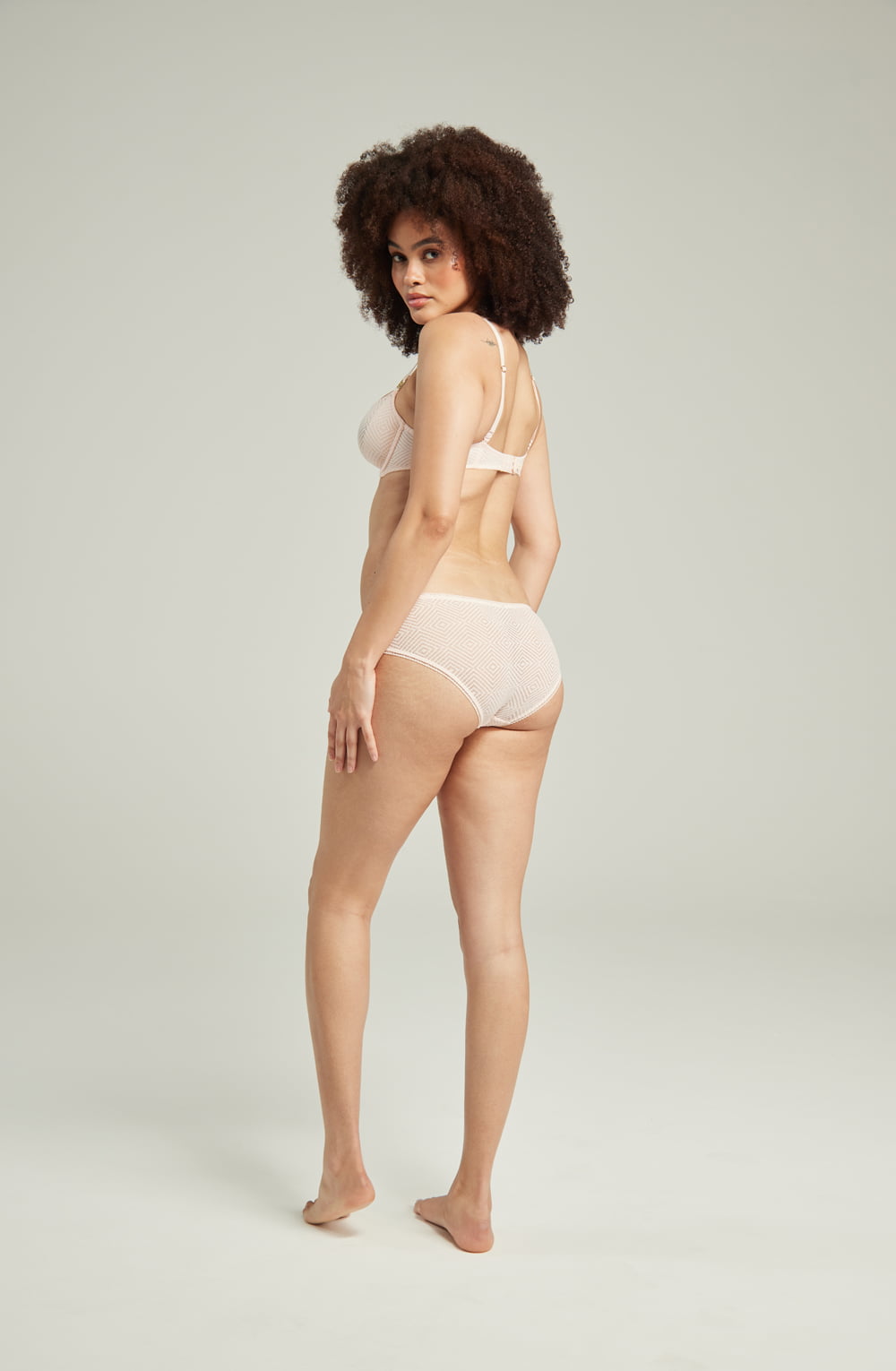 Vibrators, Sex Toy Kits and Sex Toys at Cloud9Adults - The Sheer Deco Hipster Brief Blush Pink - Buy Sex Toys Online
