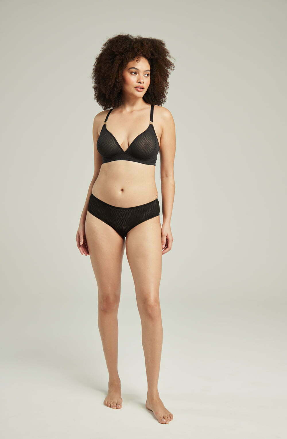 Vibrators, Sex Toy Kits and Sex Toys at Cloud9Adults - The Sheer Deco Hipster Brief Black - Buy Sex Toys Online
