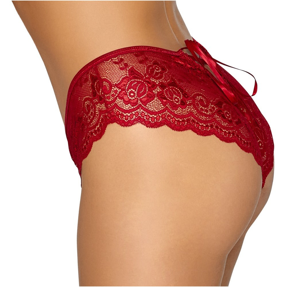 Vibrators, Sex Toy Kits and Sex Toys at Cloud9Adults - Cottelli Crotchless Panty Red - Buy Sex Toys Online