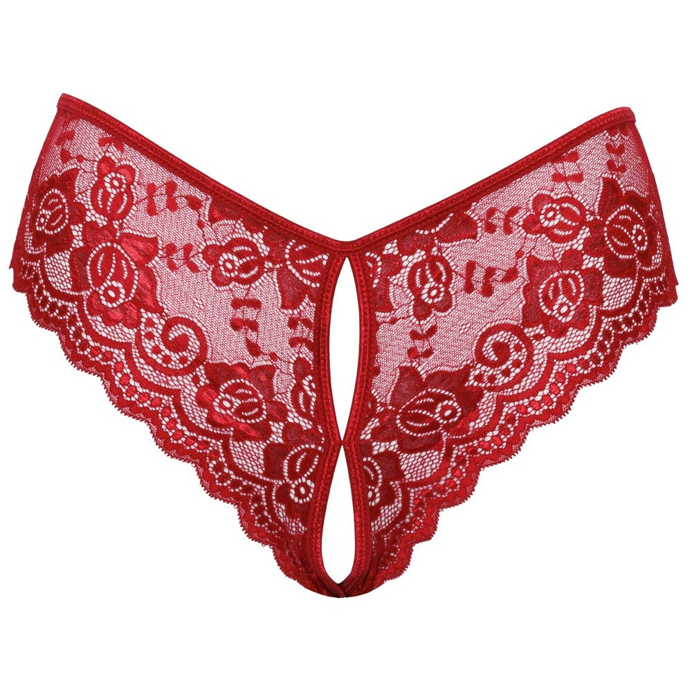 Vibrators, Sex Toy Kits and Sex Toys at Cloud9Adults - Cottelli Crotchless Panty Red - Buy Sex Toys Online