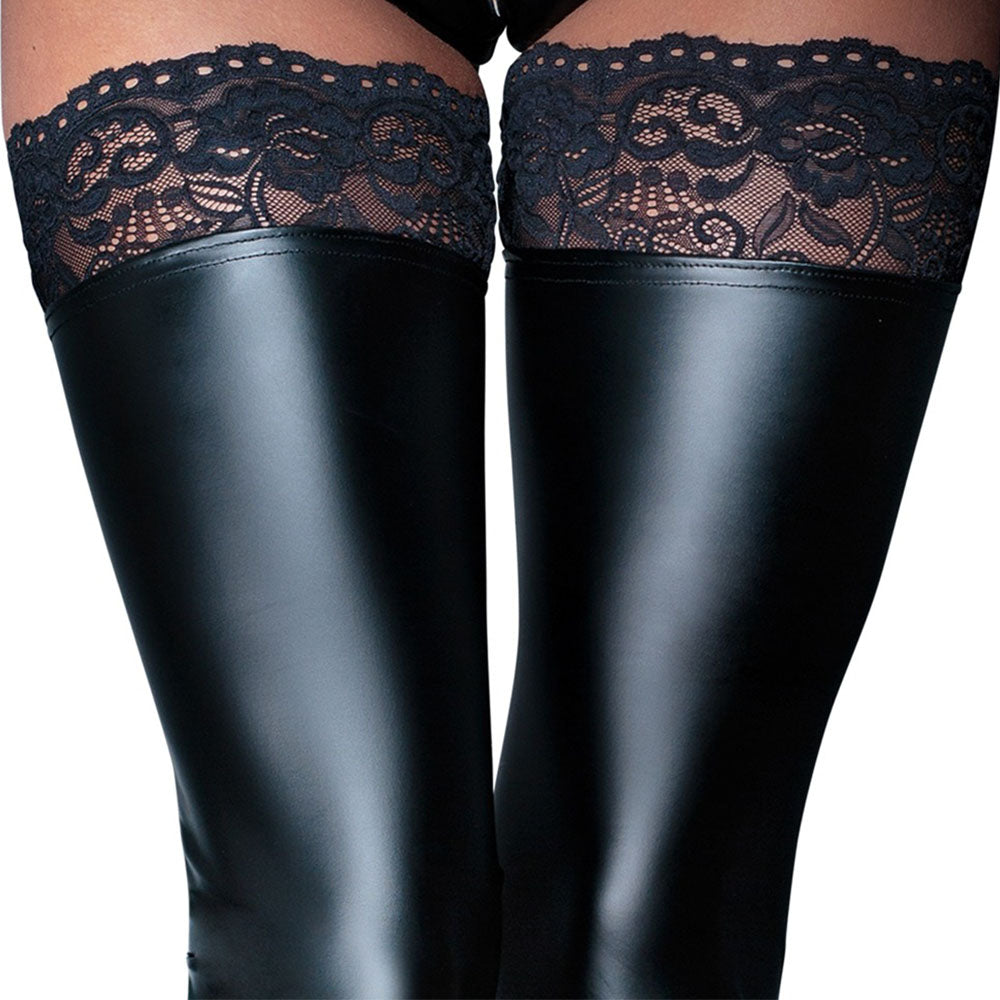 Vibrators, Sex Toy Kits and Sex Toys at Cloud9Adults - Noir Handmade Black Footless Lace Top Stockings - Buy Sex Toys Online