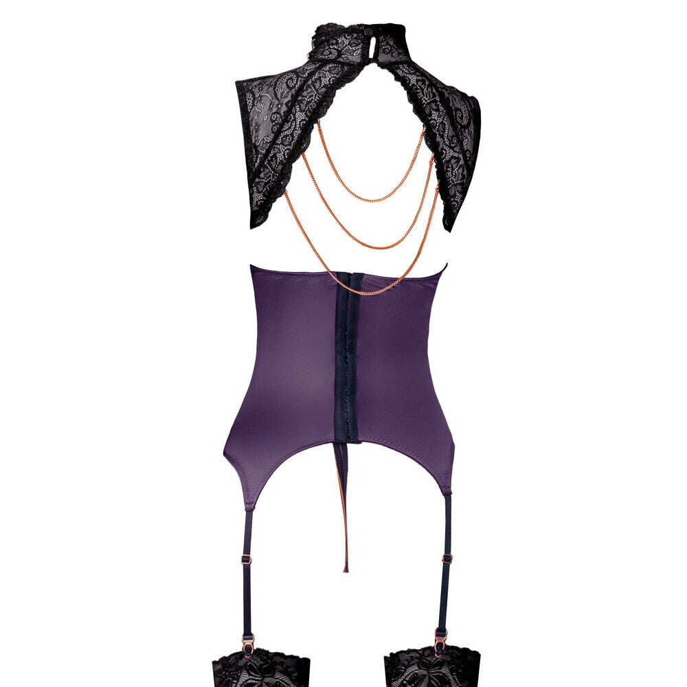 Vibrators, Sex Toy Kits and Sex Toys at Cloud9Adults - Abierta Fina Basque and Crotchless Set Chains - Buy Sex Toys Online