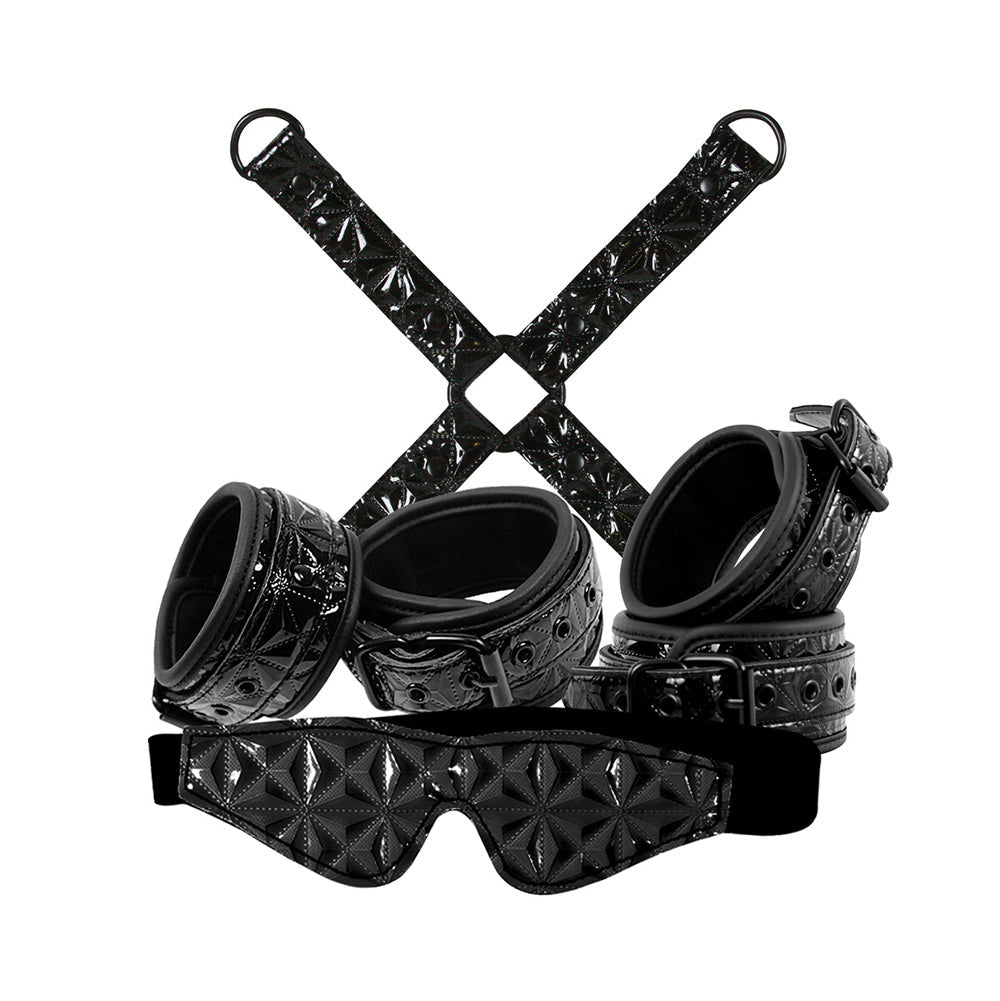 Vibrators, Sex Toy Kits and Sex Toys at Cloud9Adults - Sinful Bondage Kit Black - Buy Sex Toys Online