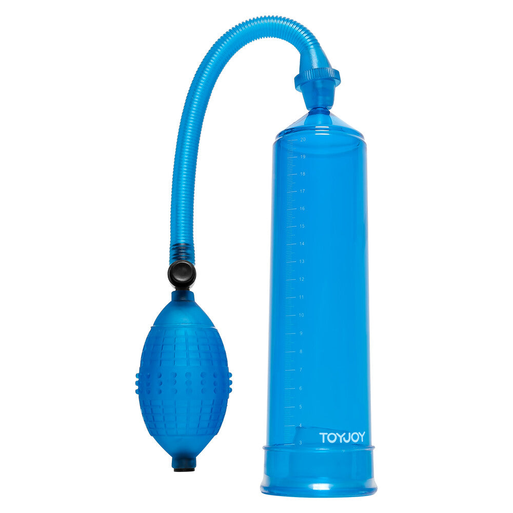 Vibrators, Sex Toy Kits and Sex Toys at Cloud9Adults - Toy Joy Rock Hard Stimulation Blue Power Penis Pump - Buy Sex Toys Online