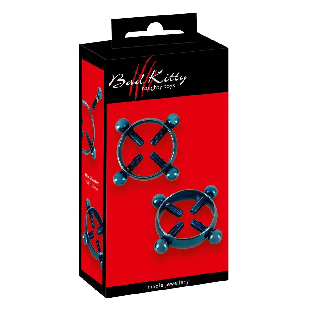 Vibrators, Sex Toy Kits and Sex Toys at Cloud9Adults - Bad Kitty Blue Moon Nipple Jewelery - Buy Sex Toys Online