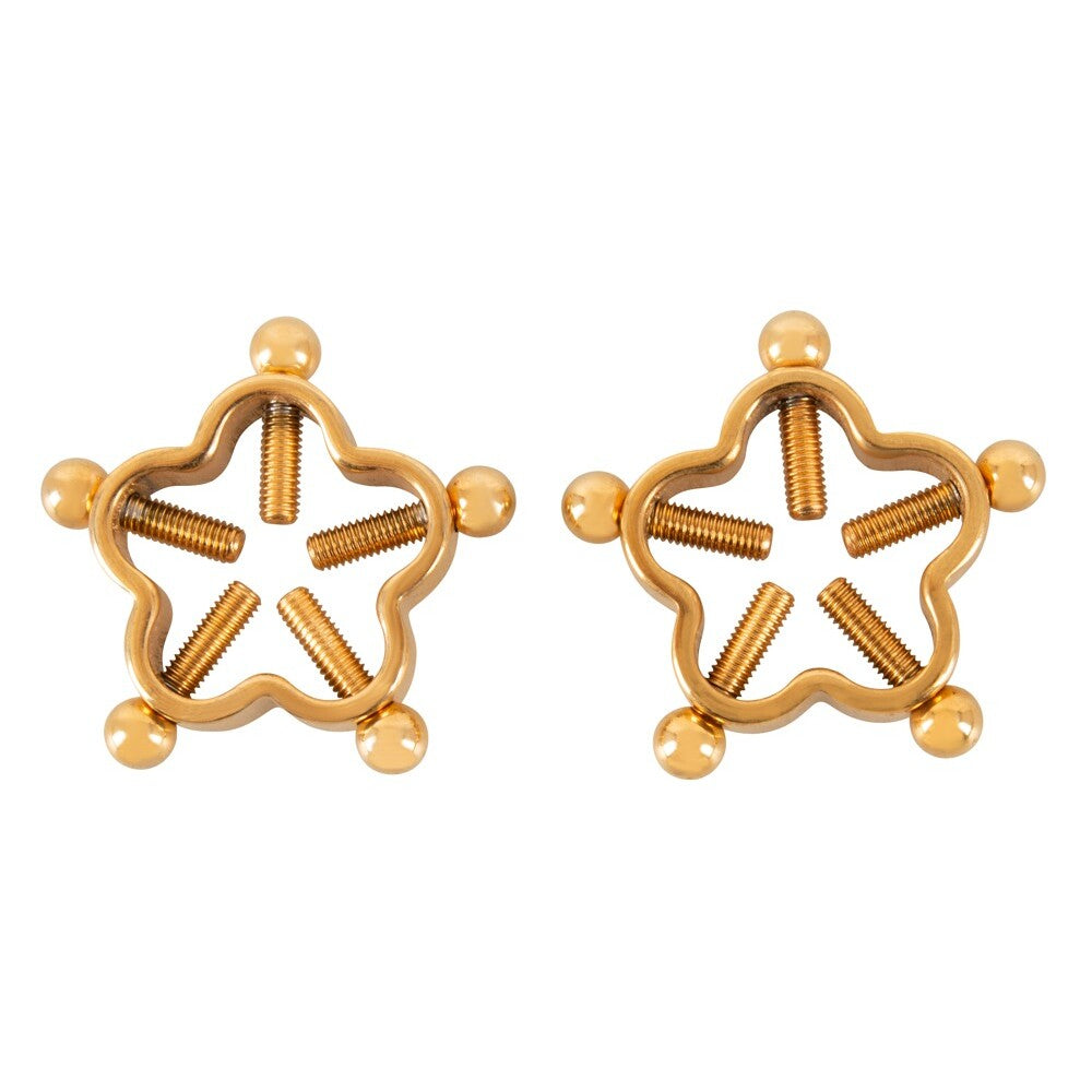 Vibrators, Sex Toy Kits and Sex Toys at Cloud9Adults - Bad Kitty Golden Flower Nipple Jewellery - Buy Sex Toys Online