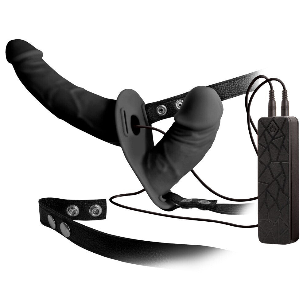 Vibrators, Sex Toy Kits and Sex Toys at Cloud9Adults - Double Thruster Vibrating Double Ended Dildo With Harness - Buy Sex Toys Online