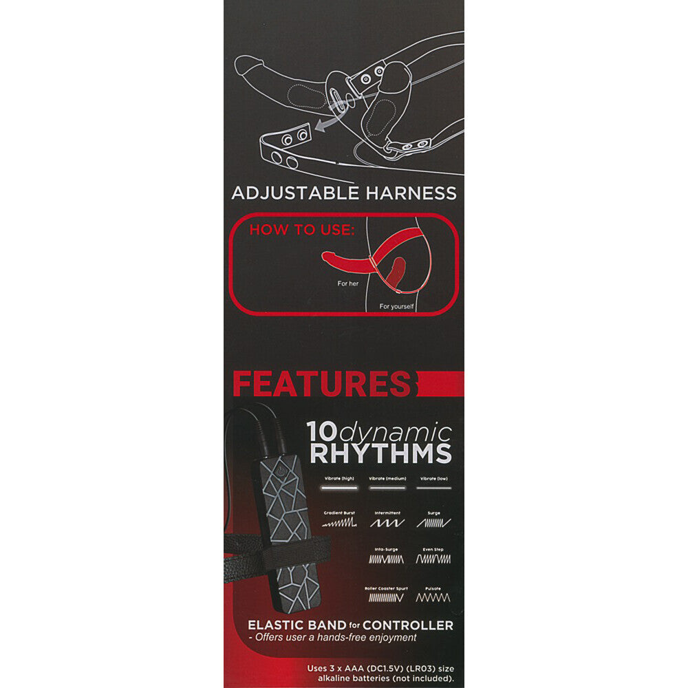 Vibrators, Sex Toy Kits and Sex Toys at Cloud9Adults - Double Thruster Vibrating Double Ended Dildo With Harness - Buy Sex Toys Online