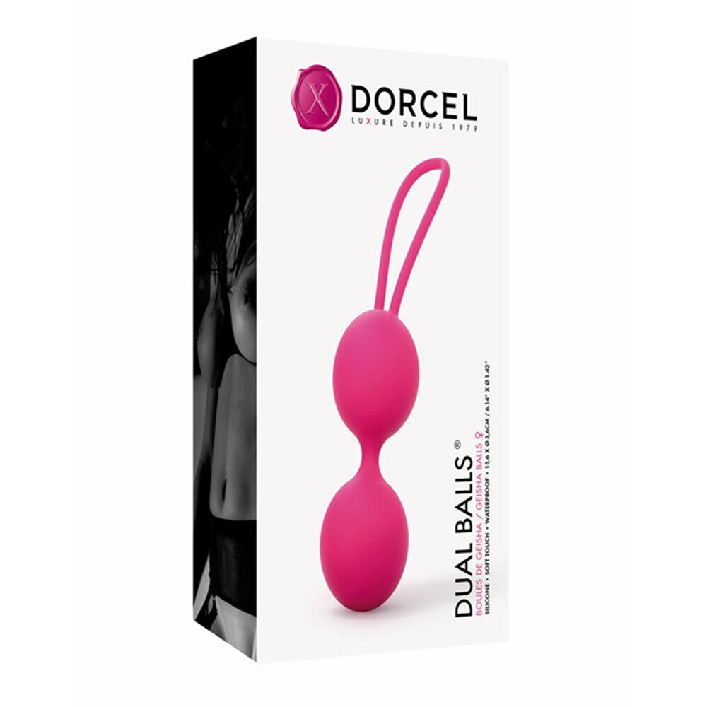 Vibrators, Sex Toy Kits and Sex Toys at Cloud9Adults - Dorcel Soft Touch Geisha Dual Balls Pink - Buy Sex Toys Online