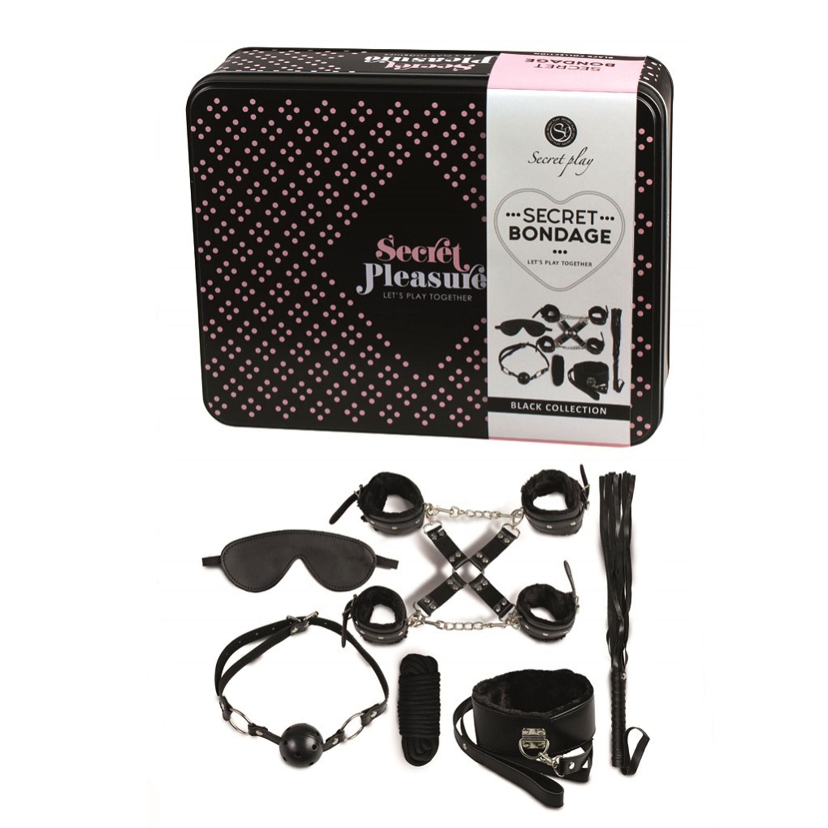 Vibrators, Sex Toy Kits and Sex Toys at Cloud9Adults - Secret Bondage Kit Black Collection - Buy Sex Toys Online