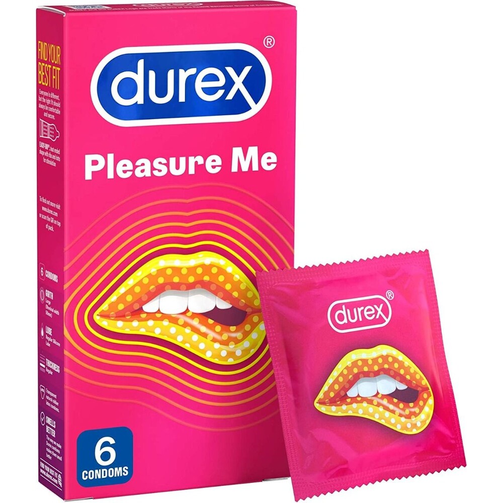 Vibrators, Sex Toy Kits and Sex Toys at Cloud9Adults - Durex Pleasure Me Ribbed And Dotted Condoms 6 Pack - Buy Sex Toys Online