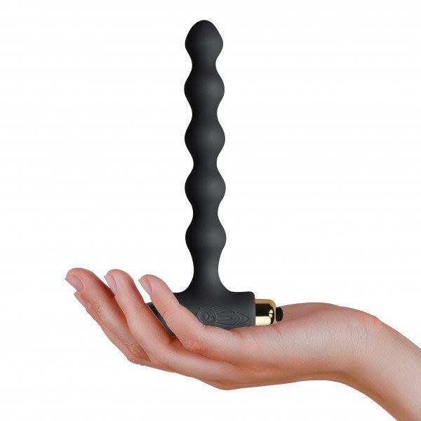 Vibrators, Sex Toy Kits and Sex Toys at Cloud9Adults - Rocks Off Pearls Petite Sensations Black Butt Plug - Buy Sex Toys Online