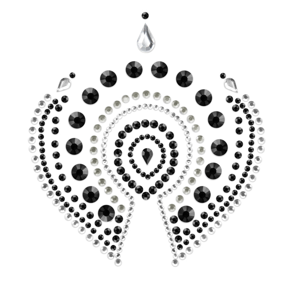 Vibrators, Sex Toy Kits and Sex Toys at Cloud9Adults - Bijoux Indiscrets Flamboyant Rhinestone Jewellery Black Silver - Buy Sex Toys Online