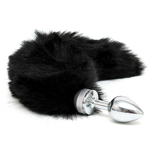 Vibrators, Sex Toy Kits and Sex Toys at Cloud9Adults - Small Butt Plug With Black Tail - Buy Sex Toys Online