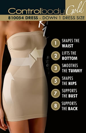 Vibrators, Sex Toy Kits and Sex Toys at Cloud9Adults - Control Body 810054 Strapless Shaping Dress Skin - Buy Sex Toys Online